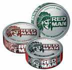 Redman Snuff Wintergreen Natural Straight 5 can