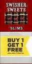 Swisher Sweets Slims Buy 1 Get 1 Free (100 cigars)