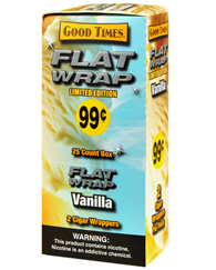 Good Times Vanilla Flat Wrap 25/2-50ct