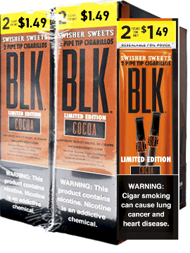 Swisher Sweets BLK Cocoa Cigarillos 60ct