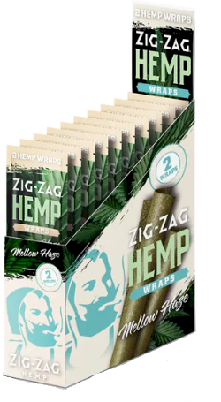 Zig Zag Mellow Haze Hemp Cigar Wraps 15/4's - 50 wraps