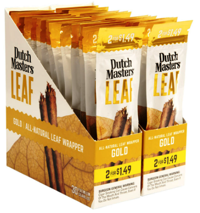 Dutch Masters Leaf Gold Cigars 60ct