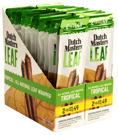 Dutch Masters Leaf Real Sweet Cigars 60ct