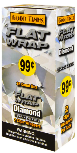 Good Times Diamond Flat Wraps 2/25's 50ct