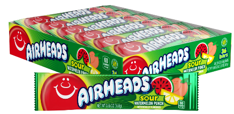 Airheads Sour Watermelon Punch Candy Taffy 36ct