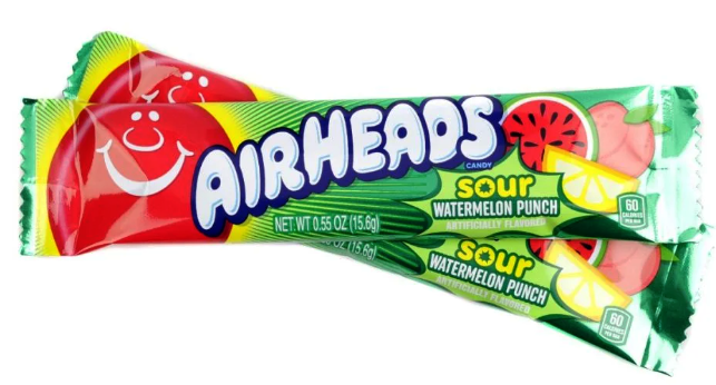 Airheads Sour Watermelon Punch Candy Taffy 36ct