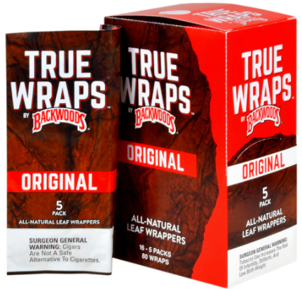 Backwoods True Wraps Cigar Wraps 80 Cigar Wraps