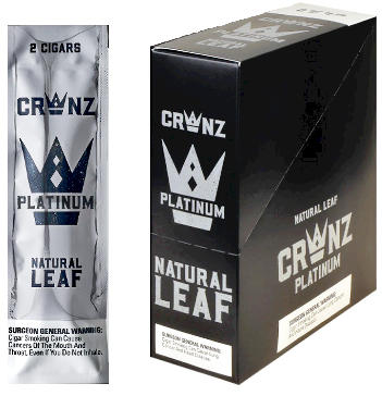 Crwnz Platinum Cigars pack 5/8's 40 cigars