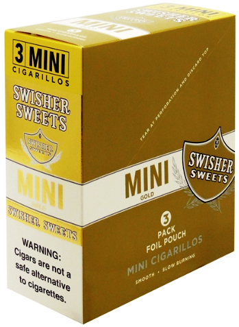 Swisher Mini Cigarillo Gold 15/3's (45 cigars)